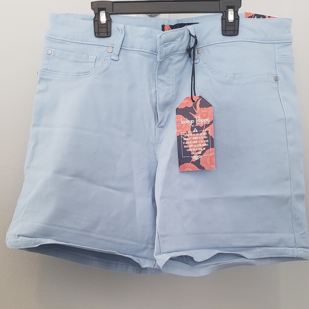 NEW Indigo Poppy denim shorts for women- size 14